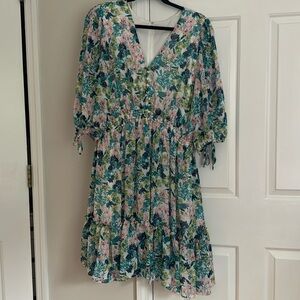 Floral Ruffle Dress
